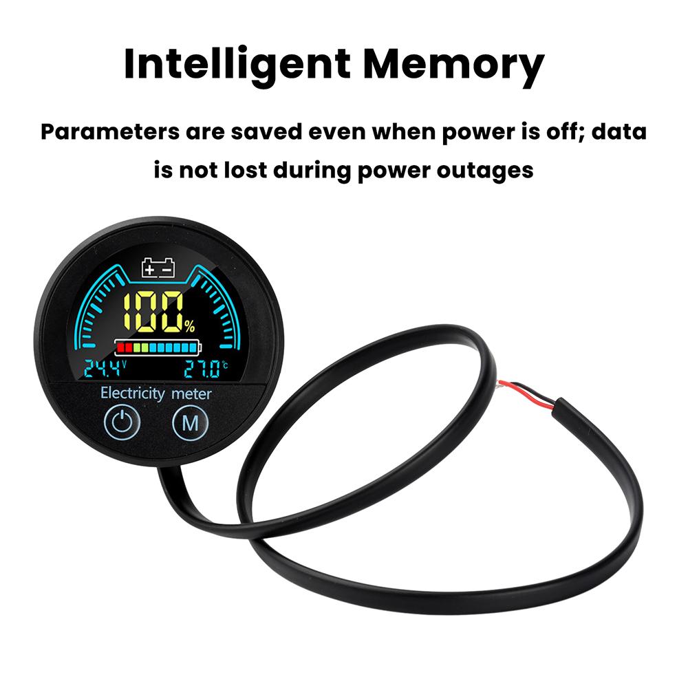 DC7-100V Digital Voltmeter Indicator 12V 24V 36V 48V 72V Waterproof Voltage Tester Battery Capacity Indicator for Car Motorcycle