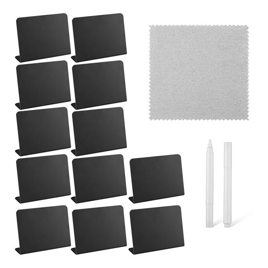 12 шт. маленькие доски для записей еда шведский стол многоразовые мини-доски с белой ручкой