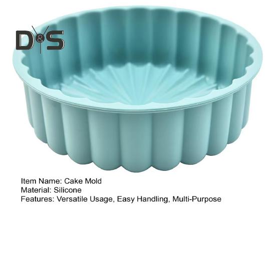 Силиконовая форма для торта, гибкая, большая, круглая, формы для хлеба, духовка, микроволновая печь, посудомоечная машина, многоразовая кухонная форма для выпечки тортов, хлеба, пирогов, тартов, желе