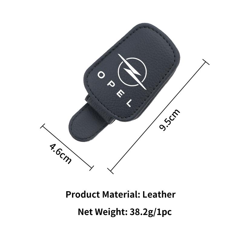 czxkqr1 Car Logo Visor Glasses Holder Sunglasses Clip For Opel Astra Corsa Insignia Vectra Meriva Zafira Mokka Grandland Vivaro Antara A