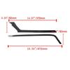 For Honda Civic 10th 2016- Carbon Fiber Auto Car Air Outlet Frame Cover Trim