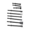 9Pcs Air Hammers Bits Set 0.4 Inch Shank Air Hammers Chisels for Car Repair Rivet Tile Masonry Rust Removal Concrete