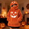 Парный Хэллоуинский Винтажный Свитшот с Тыквенной Головой для Мужчин и Женщин