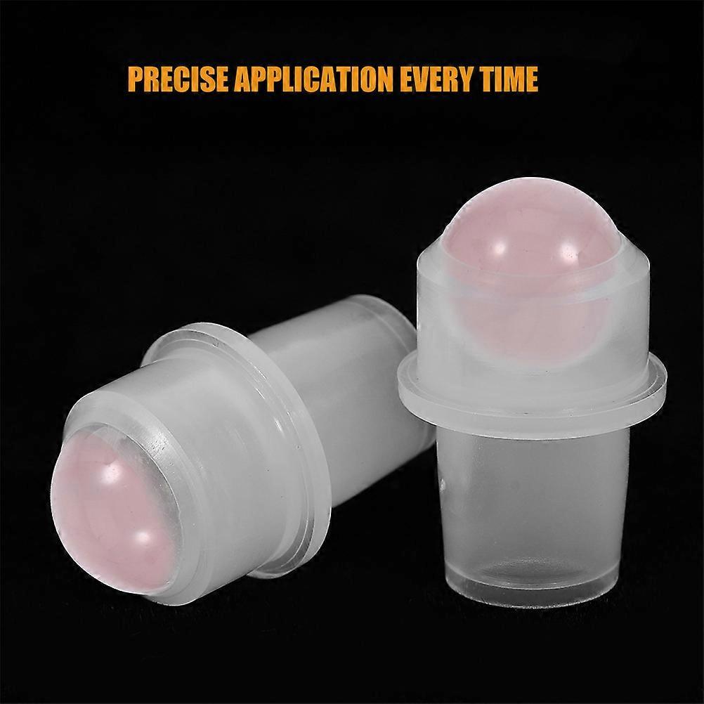 4Pcs Pink Jade Roller Balls for Essential Oil Bottles Replacement Inserts