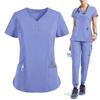 Doctor SPA Beauty Salon Dental Clinic Nurse Work Clothes Short Sleeve Long Pants Female Leisure Sports