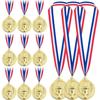 Pack of 12 Medals, Engraved Trophy Pattern Medal, Gold Medal for