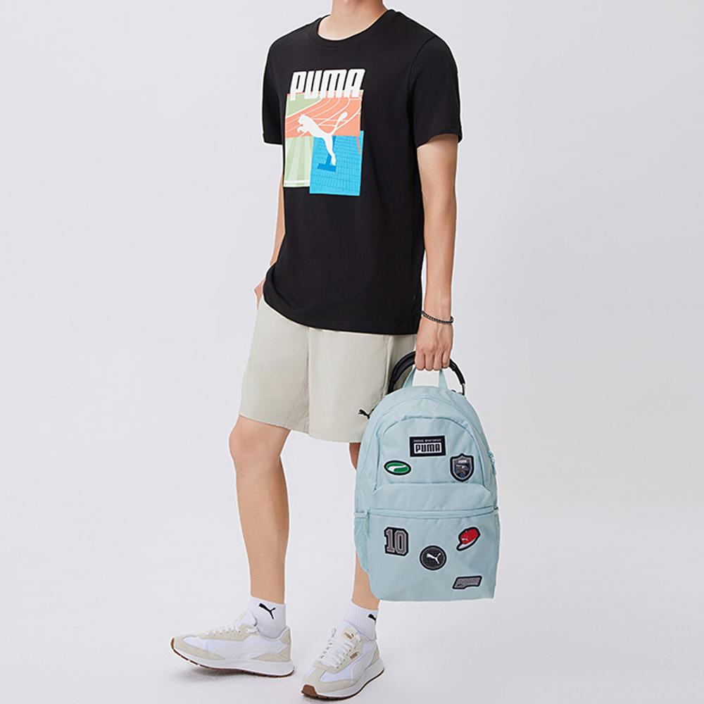 Puma Рюкзак из ткани с нашивками Унисекс Мятно-зеленый 079194-05