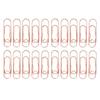 20pcs Pen Clips Metal Bookmark Paper Clip Stationery Tool Pen Holder Clips for Notebooks Book  
