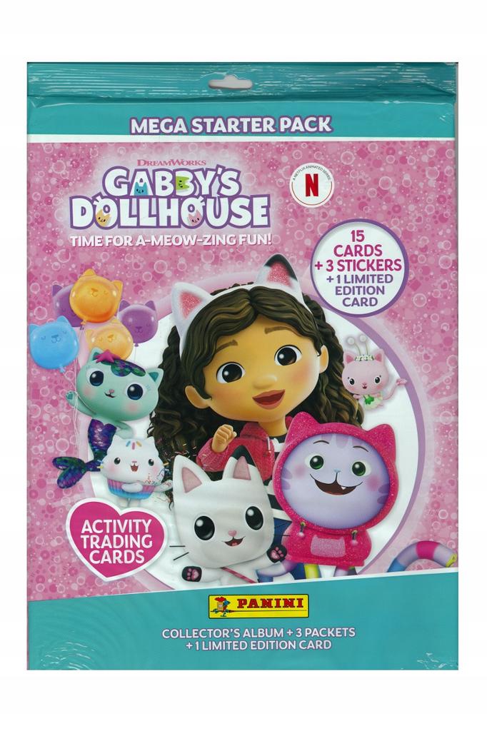 Karty panini gabby's dollhouse zestaw startowy 15 kart kolekcjonerskich