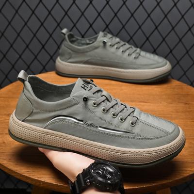 Мужская обувь из ткани Ice Silk Cloth Shoes Модные трендовые туфли для доски с мягкой подошвой, нескользящие, дышащие, повседневные туфли из вулканизированной ткани