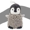 Penguin Doll Hand Towel Cartoon Penguin Hand Drying Towel Kids Absorbent Chenille Ball Towel with Hanging Loop for Kitchen Bathroom