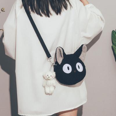 Сумка Kawaii в японском стиле, женская плюшевая сумка с рисунком из мультфильма для женщин, сумка через плечо, маленькая сумка для телефона и кошелька