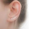 Minimalist Ear Climber Earrings Long Climbers Crawler Bar Studs 1 Pair