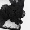 Black And White Organza Embroidery Flower Cloth Sticker Clothing Dress Dress Performance Costume Decorative Cloth Sticker Accessories