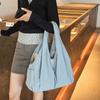 Literary Small, Fresh, Simple and Large-capacity Shoulder Cloth Bag Women's Casual Portable Multi-pocket Tote Bag