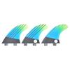 Fiberglass FCS G5 Stylish Blue Green Gradient Surfboard Tail Fin Flexible Surfing Accessory