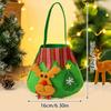 Santa Claus Snowman Elk Bell Gift Bag Christmas Gift Bag Candy Bag Snowflake Crisp Drawstring Bag