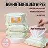 80 Count Pet Wipes, Disposable No-Rinse Cleaning Wipes for Dogs Cats, Tear Stain & Dirt Remover