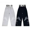 ZYLLO Fake Two-piece Pants Double Waist Trousers Men and Women Fashion Hip-hop Loose Casual Pants Trousers