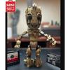 MINISO Marvel 475Pcs Groot Superhero Guardians of The Galaxy Model Brick 76217 Building Block Kids Toys Christmas Gifts for Boys