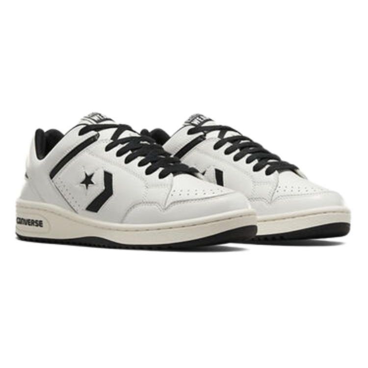 Converse Weapon Low Old Money Pack — белые черные кроссовки унисекс, винтажно-белые A07239C