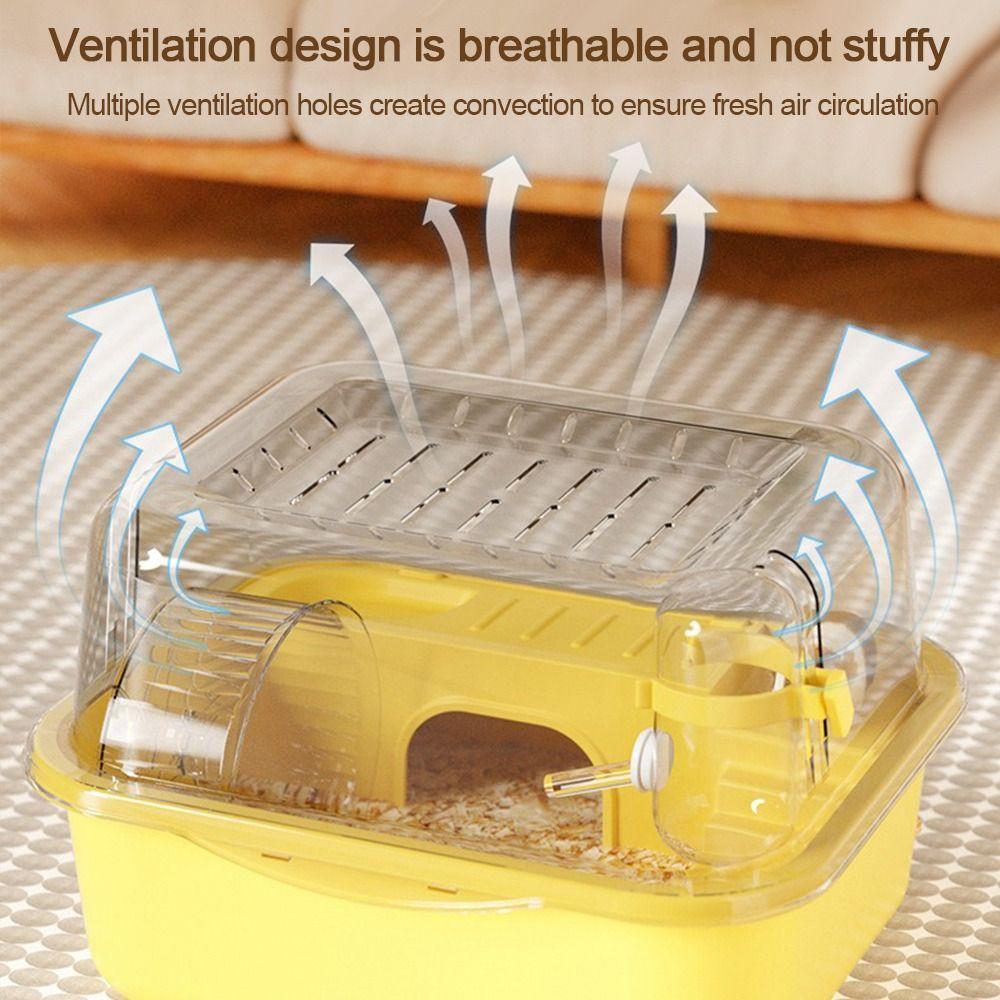 Large Space Small Animal Carrying Cage Sturdy Pet House Fashion Hamster Cage