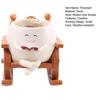 Smile Face Flower Pot Resin Rocking Chair Reading Planter Pot Smiling Succulent