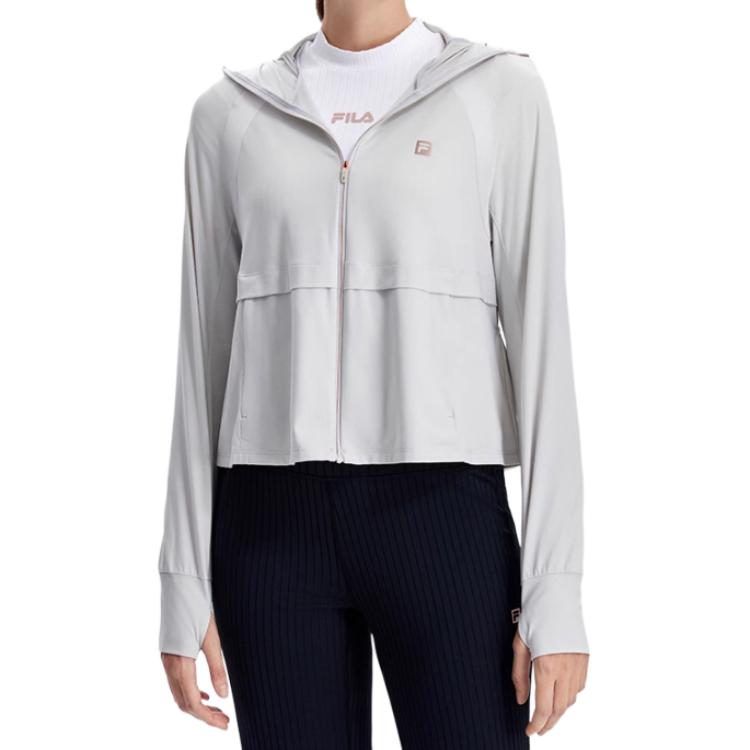Fila Легкая дышащая куртка с защитой от солнца женская верхняя одежда Облачно-грибной-серый A51W421505AGY
