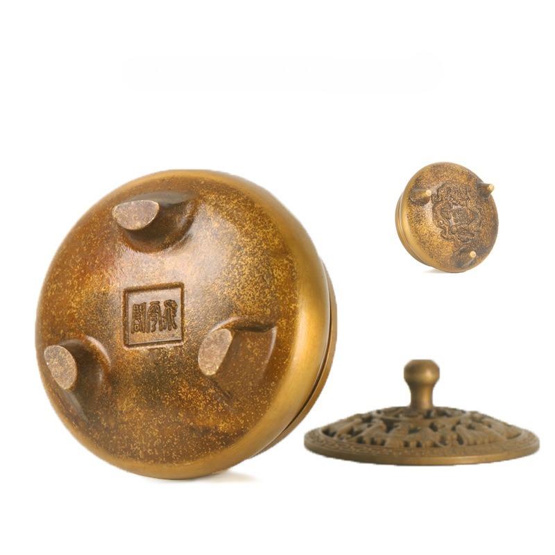 1шт Медная курильница, курильница, ковшовая курильница, трехногая курильница, декоративная курильница