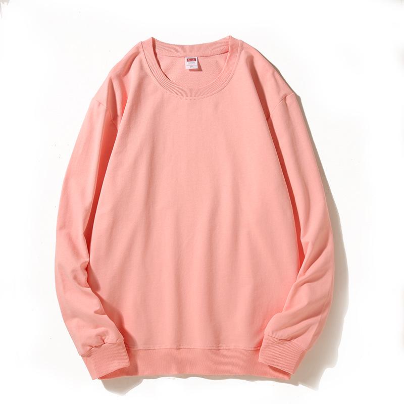 Весенний свитшот с круглым вырезом: Со спущенным плечом, однотонная, с длинным рукавом, рабочая одежда с принтом логотипа.