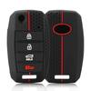 Silicone Car Key Cases Cover Fob For KIA Sid Rio Soul Sportage Ceed Sorento Cerato K2 K3 K4 K5 Remote Case Protect Keychain