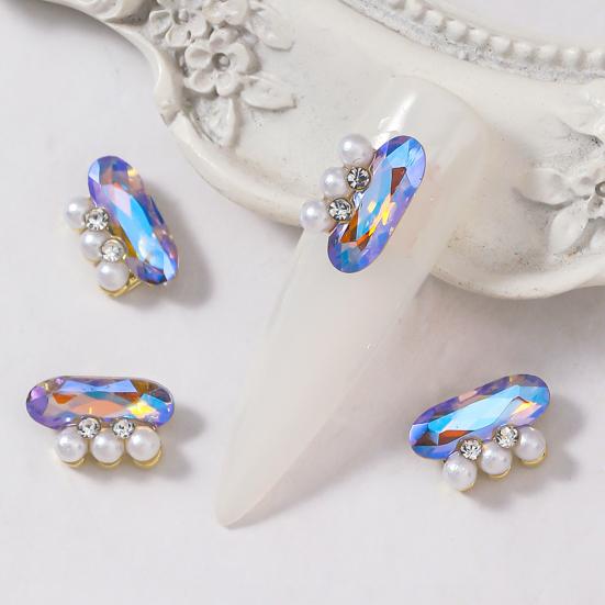 10 шт. трехмерные роскошные изысканные блестящие украшения для ногтей «сделай сам» из искусственного жемчуга дизайн ногтей Nail-Beauty Nail Art