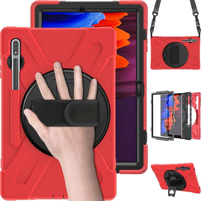 Case For Samsung Galaxy Tab S6 Lite 10.4 P610 P615 Heavy Duty Shockproof Cover S Pen Holder Kickstand Handle Shoulder Strap Case