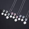 Jewelry Copper Bottom Gold-Plated Inlay Simulation Colored Treasure Pearl Wind Bead Set Female 14Mm12Mm