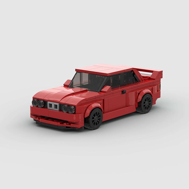 Технический Скоростной Автомобиль MOC Городской Гоночный Автомобиль Ралли Строительные Блоки Набор Кирпичей Ретро Украшение DIY Игрушки Для Детей Взрослых Подарки на День Рождения