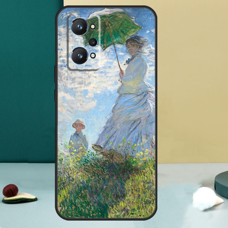 Клод Моне Сад Мост с Лотосами Для Realme GT 6T 5 6 GT 7 Pro C67 C75 C61 C55 C53 C51 C21Y C25S 10 11 12 13 14 Pro Plus Чехол