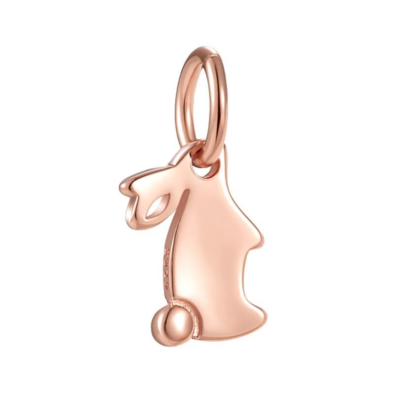 Новый 925 стерлингового серебра розового золота Paw Print Charm of ley 925 цепи бисер подходит оригинальный браслет Pandora DIY женские украшения