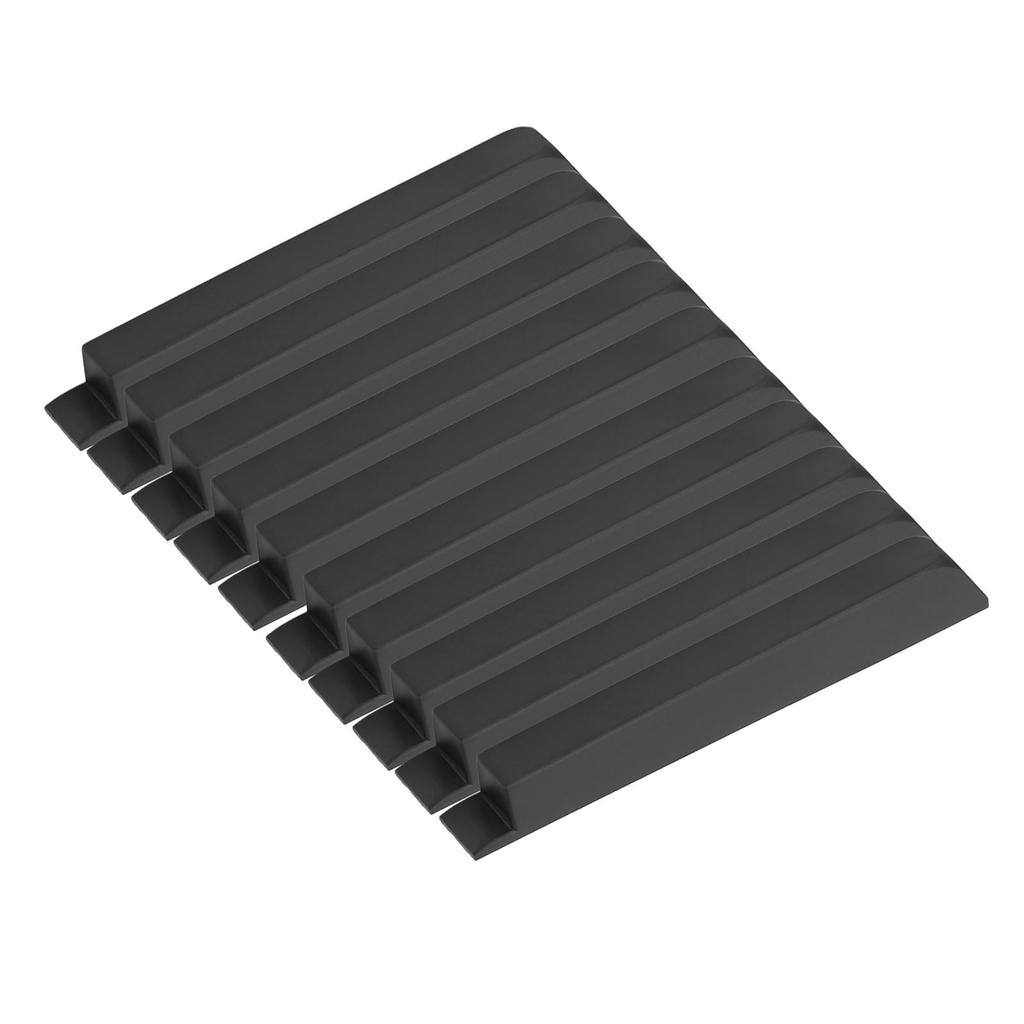 10 Pcs Black Piano Keys Matte Texture ABS Plastic Piano Replacement Key for Maintenance