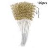 100pcs Artificial Pearls Pearl Sticks 3mm Bead DIY Accessories Decor String Pearls  Wedding Party