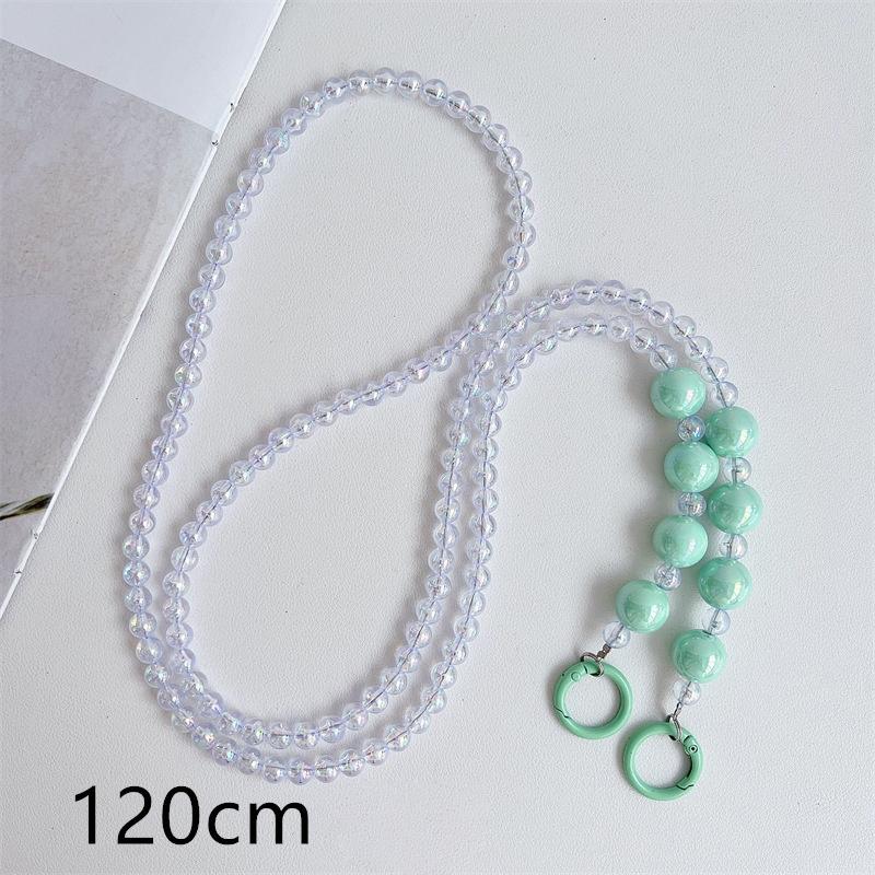 Универсальный ремешок для телефона через плечо с бусинами, длинные шейные ремешки, чехол для телефона с защитой от потери и нашивкой для iPhone, Samsung, Xiaomi