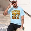 Senior Gold Varsiy Design Cl Of 2027 Graduaes T-Shir Summer Shor-Sved Breahable Swea-Wking Versaile Rendy 2026 New Model Short-s