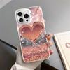Любовь Розовое Золото Стиль Чехол Для Телефона Для iPhone 16 15 14 13 12 11 Pro Max X XR XSMAX Матовый Ударопрочный Задний Чехол