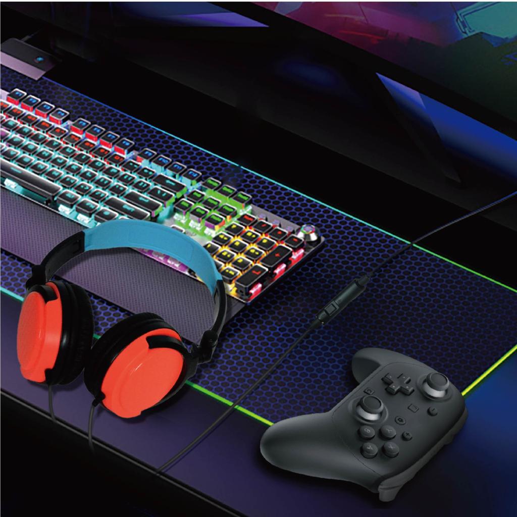 PGTECH GP-379 For PS5/Nintendo Switch OLED/XBOX/PC Gaming Headset Wired Headphone with Microphone