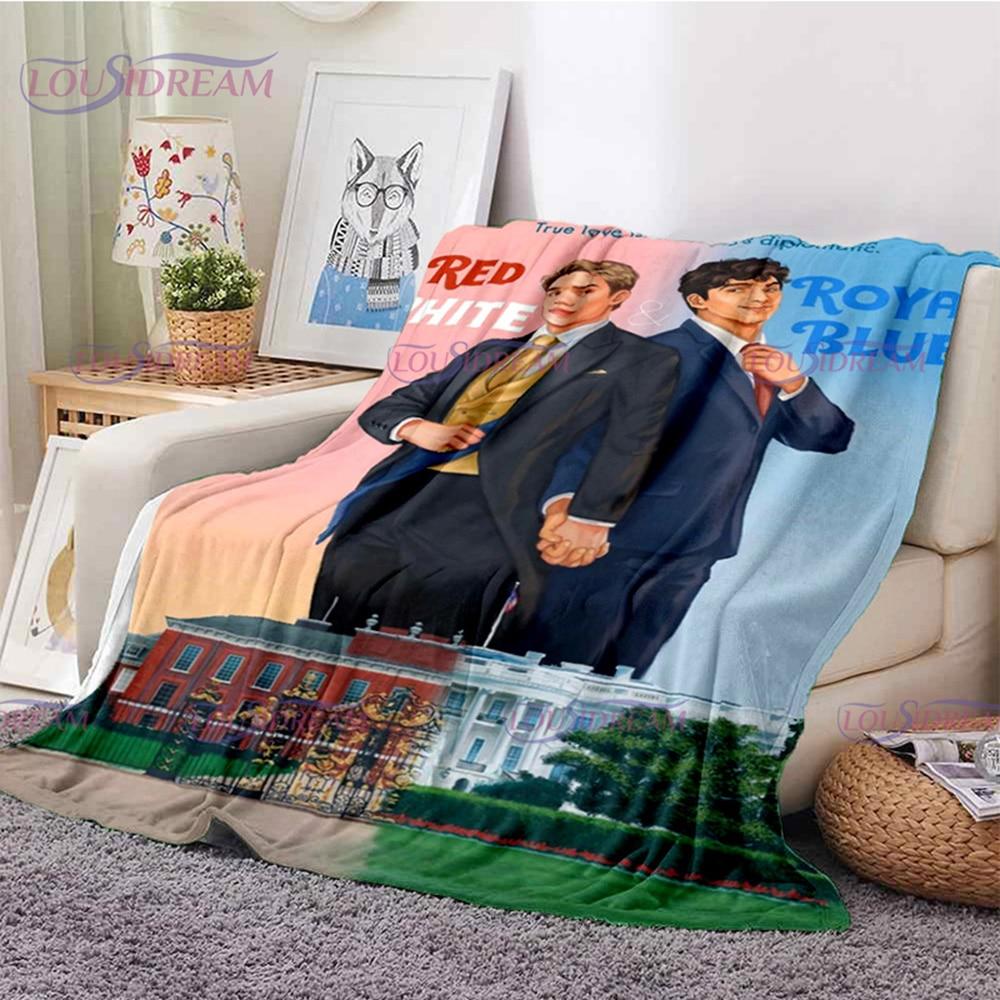 Одеяло из серии красного, белого и королевского синего цвета, мягкое фланелевое одеяло, одеяло для дома, спальни, дивана, пикника, путешествия, офиса, отдыха