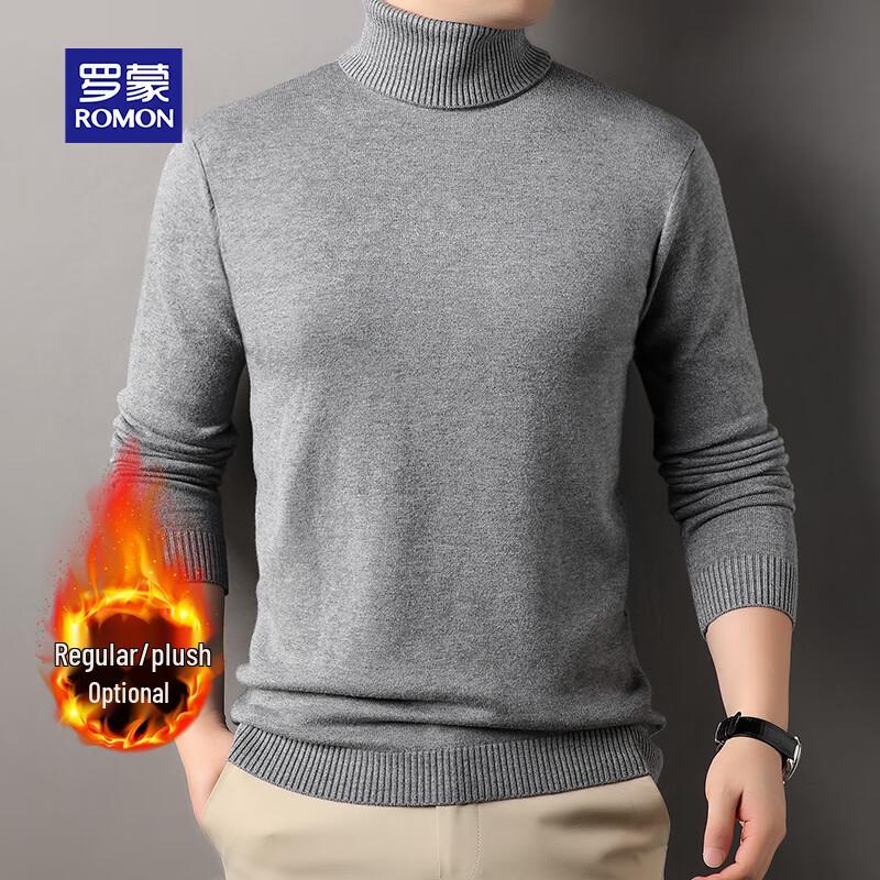 ROMON Men's Turtleneck Knit Sweater
