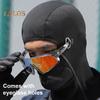 Велосипедная защита для лица 3 в 1, ветрозащитная, зимняя, теплая, холодная, полностью закрывающая, для мужчин и женщин, для улицы, шейный платок, балаклава, капюшон, бандана, шарф