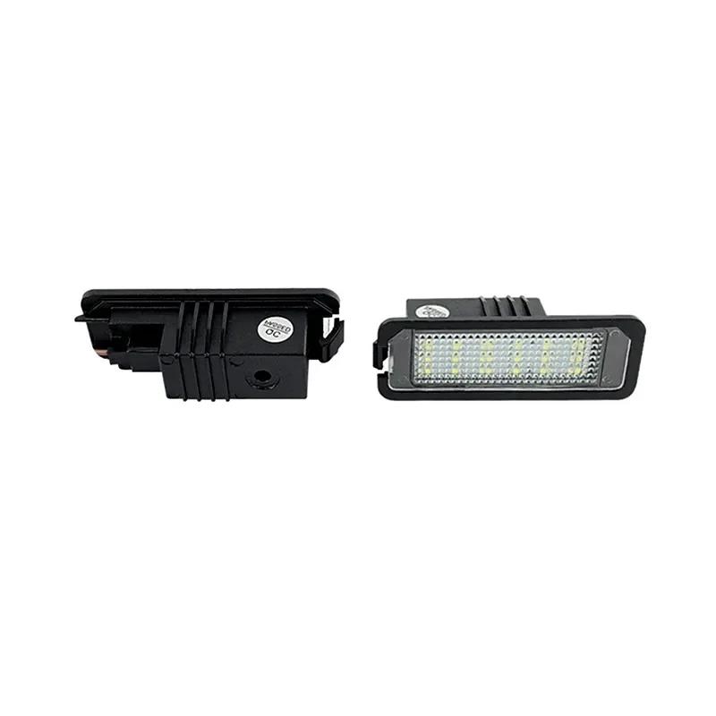 Canbus LED LICENSE NUMBER PLATE LIGHT LAMP FOR VW Amarok Eos Golf6/Golf7 Beetle Polo/Derby Passat CC B7 Phaeton Scirocco Lupo License Plate Lights 2