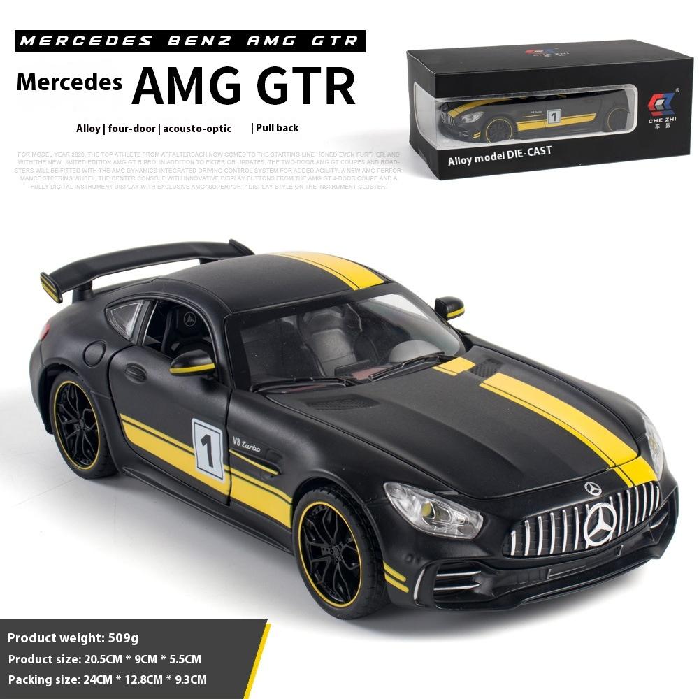 1/24 Scale Simulation Mercedes Benz GT AMG Alloy Sports Car Diecast Model Decorative Trendy Ornaments for Friend Gift Collection