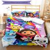 3pcs Gaby's Bubble House1 Cover Set - Personalized Name, HD Printed Bedding with 1 Cover and 2 Pillowcases - Perfect for Home Decor, Easy Care
