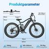 Vélo électrique - Maxturn MX1-BLACK - Moteur 500 W - Batterie 48V 13Ah - Autonomie 80–100 km - Roues 26"